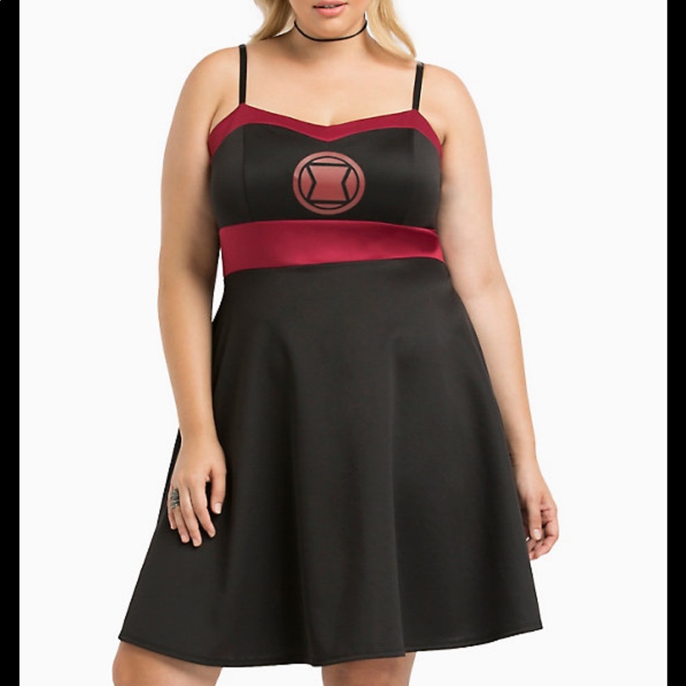 Marvel black widow dress
